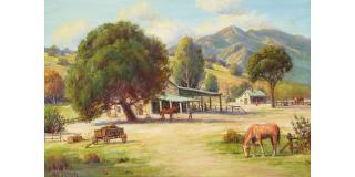 Paul Grimm - California Ranch 20 x 30 in. framed 25 1/2 x 35 1/2 in.