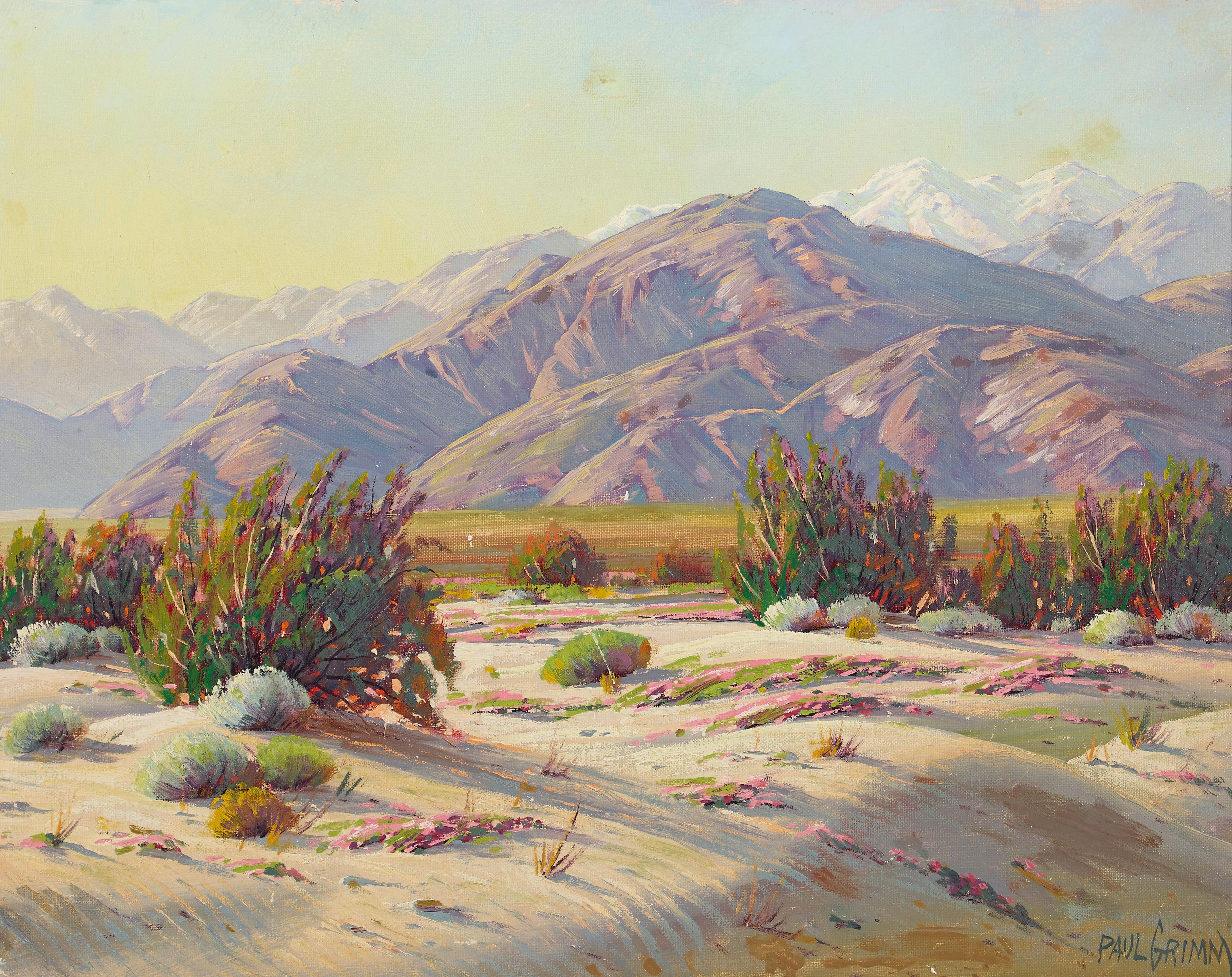 Paul Grimm - Desert Floor 16 x 20 in. framed 22 x 26 1/4 in.