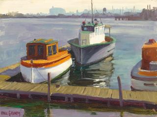 Paul Grimm - Docked and Harbor Ship (a group of two)