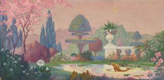 Paul Grimm - Dream-Land 18 x 36 in. framed 22 1/2 x 40 1/2 in.