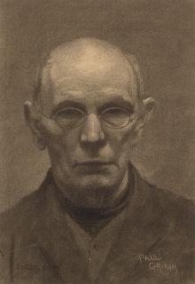 Paul Grimm - Dusseldorf Portraits (a group of four) each sight 17 x 11 1/2 in. each framed 26 x 20 1/2 in.