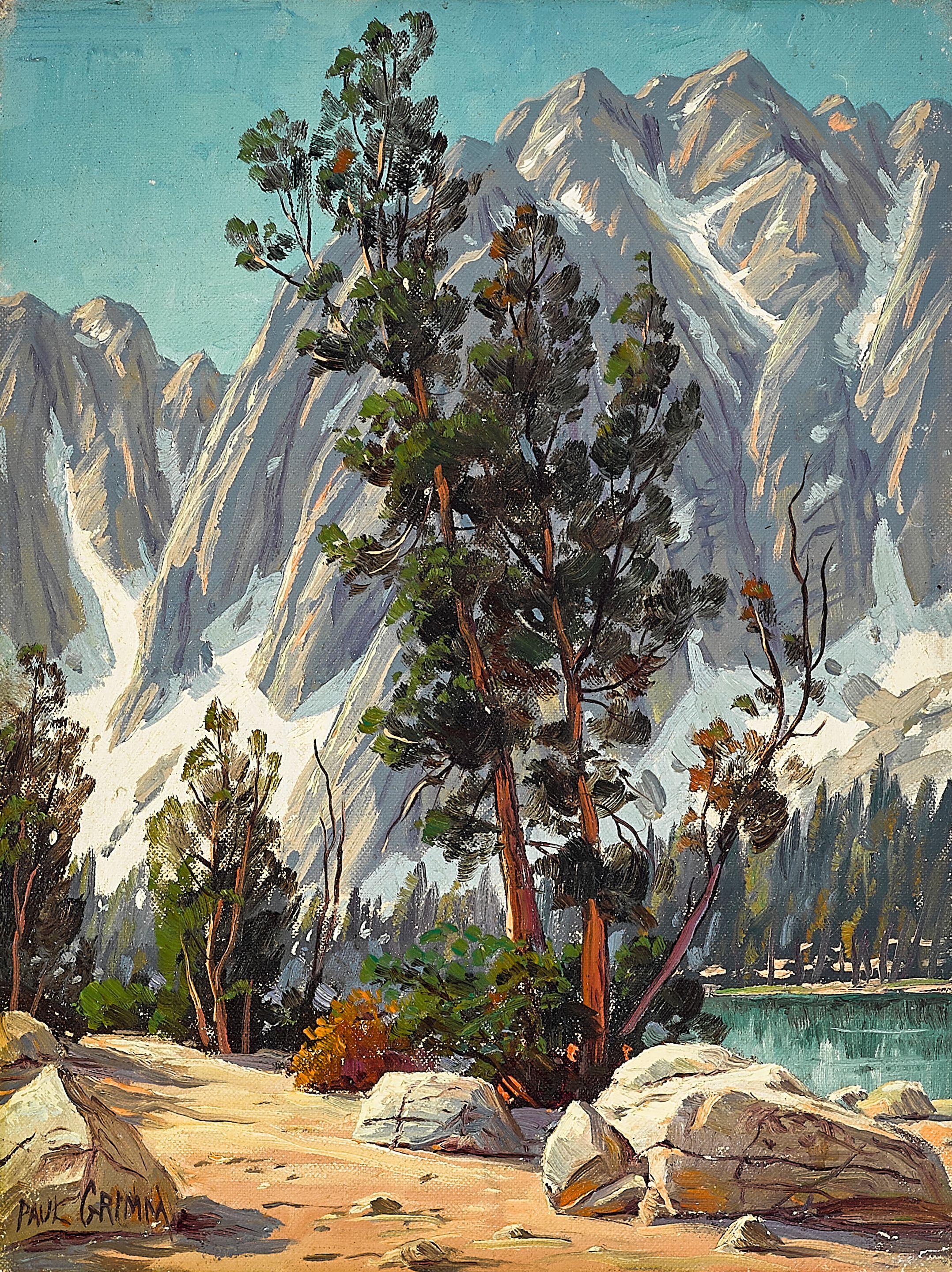 Paul Grimm - Mountains and Lake Landscapes (a group of two)