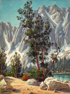 Paul Grimm - Mountains and Lake Landscapes (a group of two)
