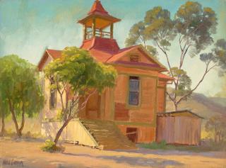 Paul Grimm - Old Adobe Near Coachello (sic) and Dehesa, Sweet Water Valley, Inland from San Diego (a group of two) each 12 x 16 in. each unframed