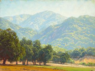 Paul Grimm - Ranch Scene and Valley Haze (a group of two) each 12 x 16 in. each unframed