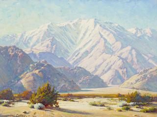 Paul Grimm - Snow Clad San Jacinto 18 x 24 in. framed 24 1/2 x 31 in.