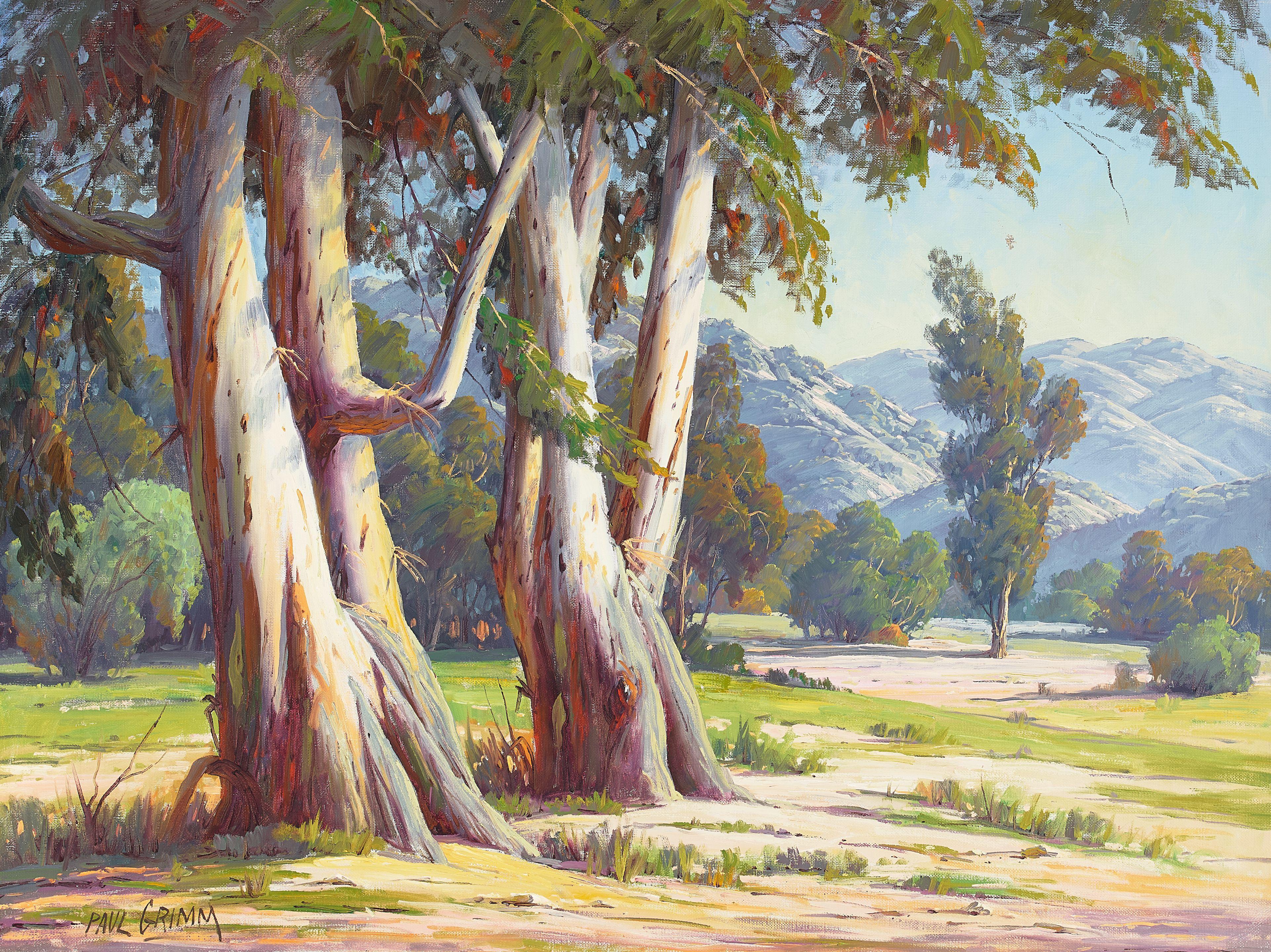 Paul Grimm - Standing Guard 30 x 40 in. framed 40 x 50 in.