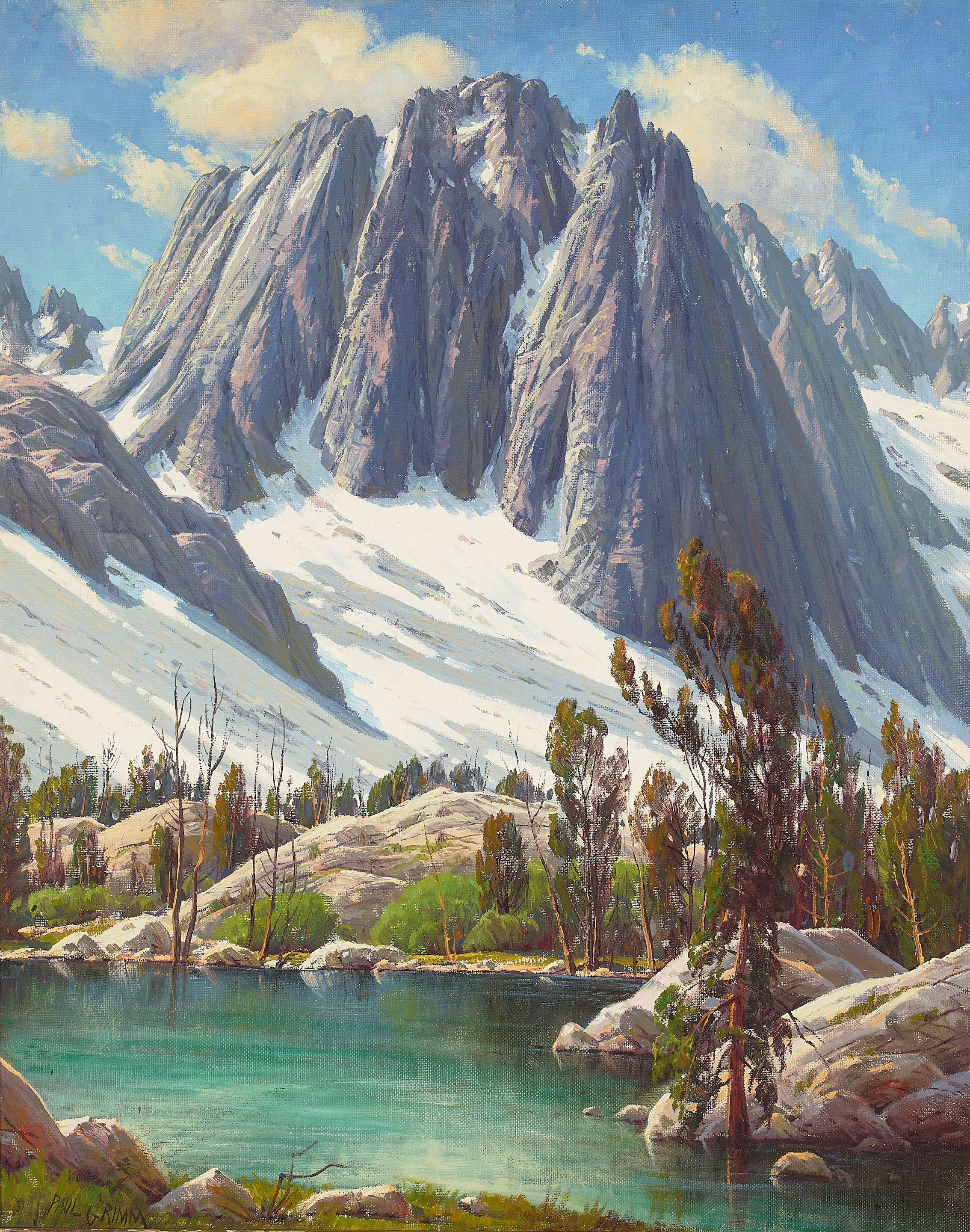 Paul Grimm - Temple Crag (From First Lake) 30 x 24 in. framed 35 x 29 in.