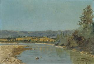 Paul Guigou - Les Bords de la Durance à Puyvert