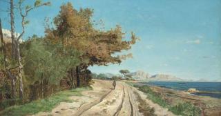 Paul Guigou - Route au bord de la Méditerranée, près de Marseille