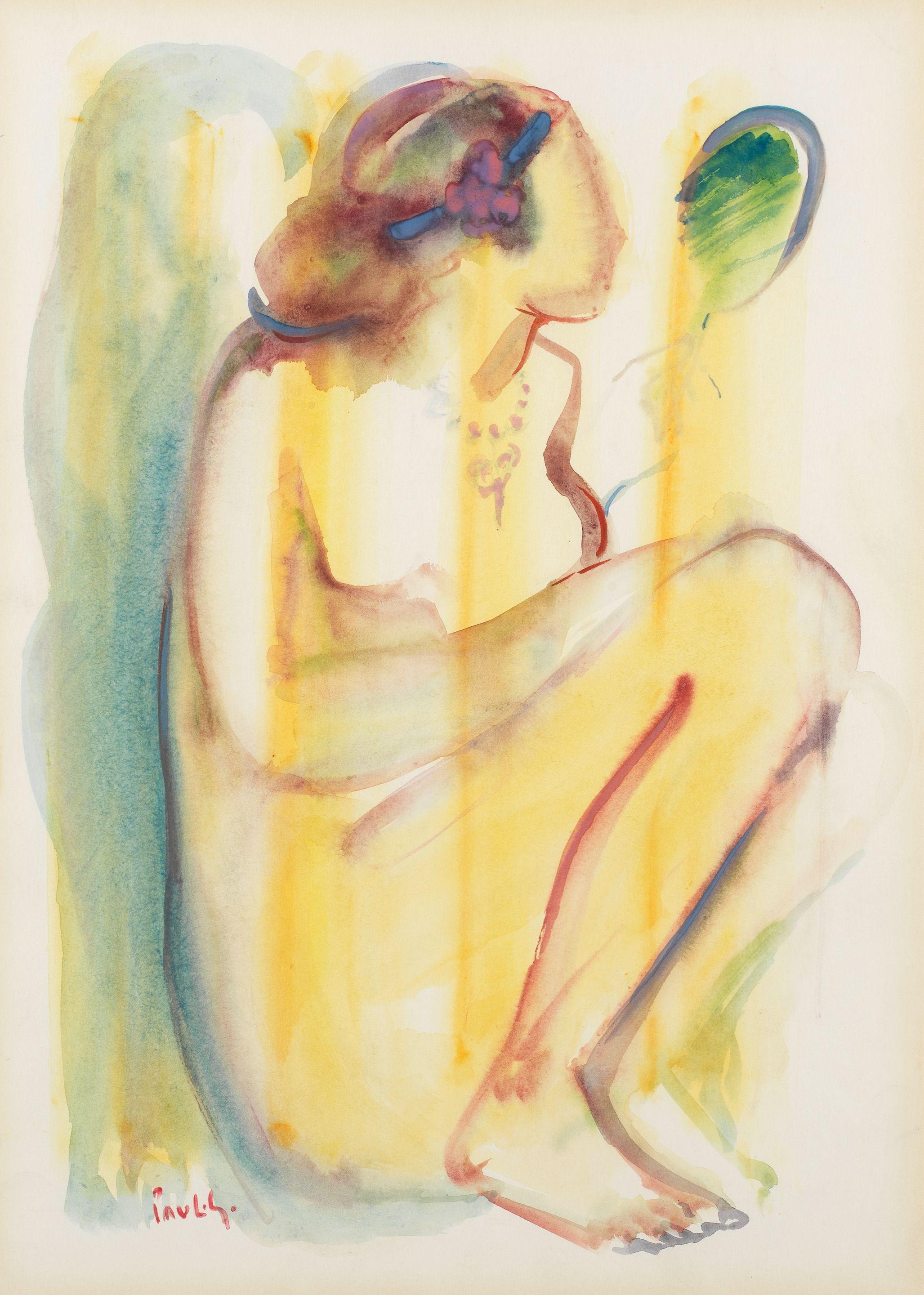 Paul Guiragossian - Femme au Mirroir