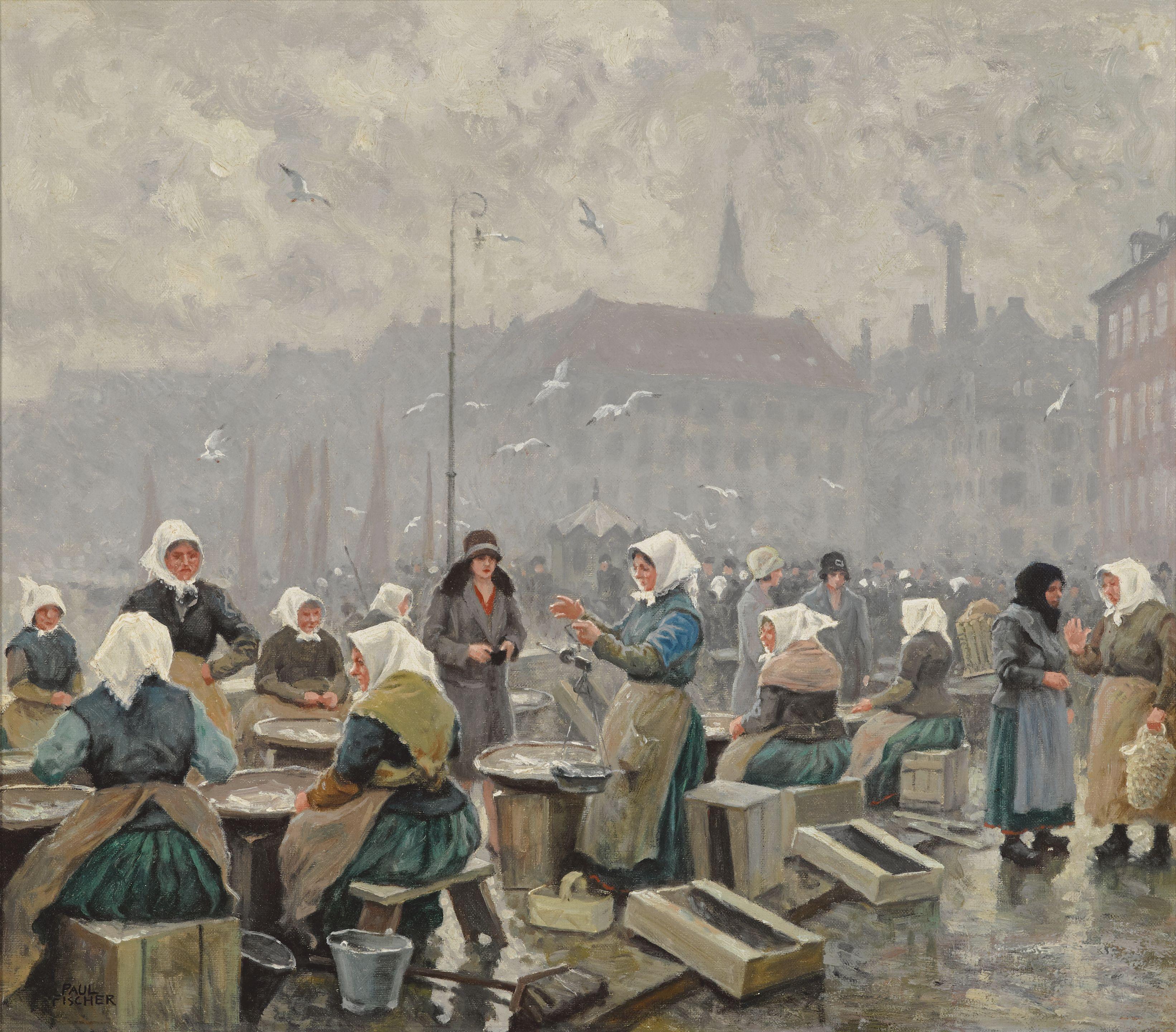 Paul Gustave Fischer - The fish market