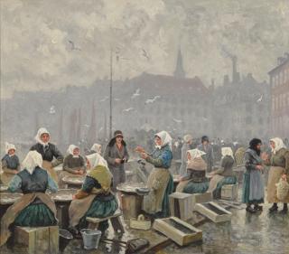 Paul Gustave Fischer - The fish market