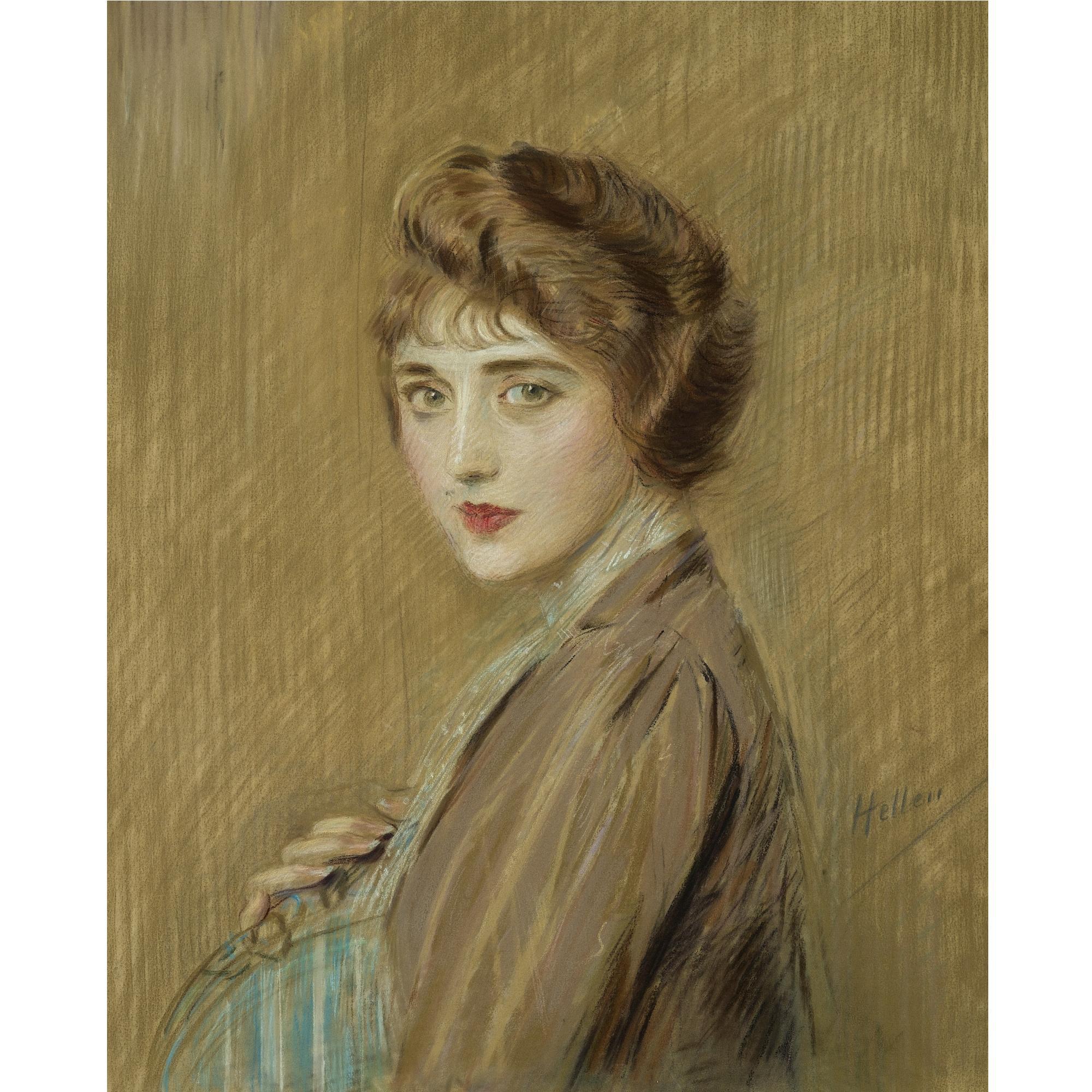 Paul Helleu - French Portrait De Femme