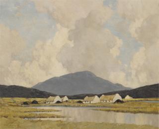 Paul Henry, R.H.A., R.U.A. - The Village by the Lake