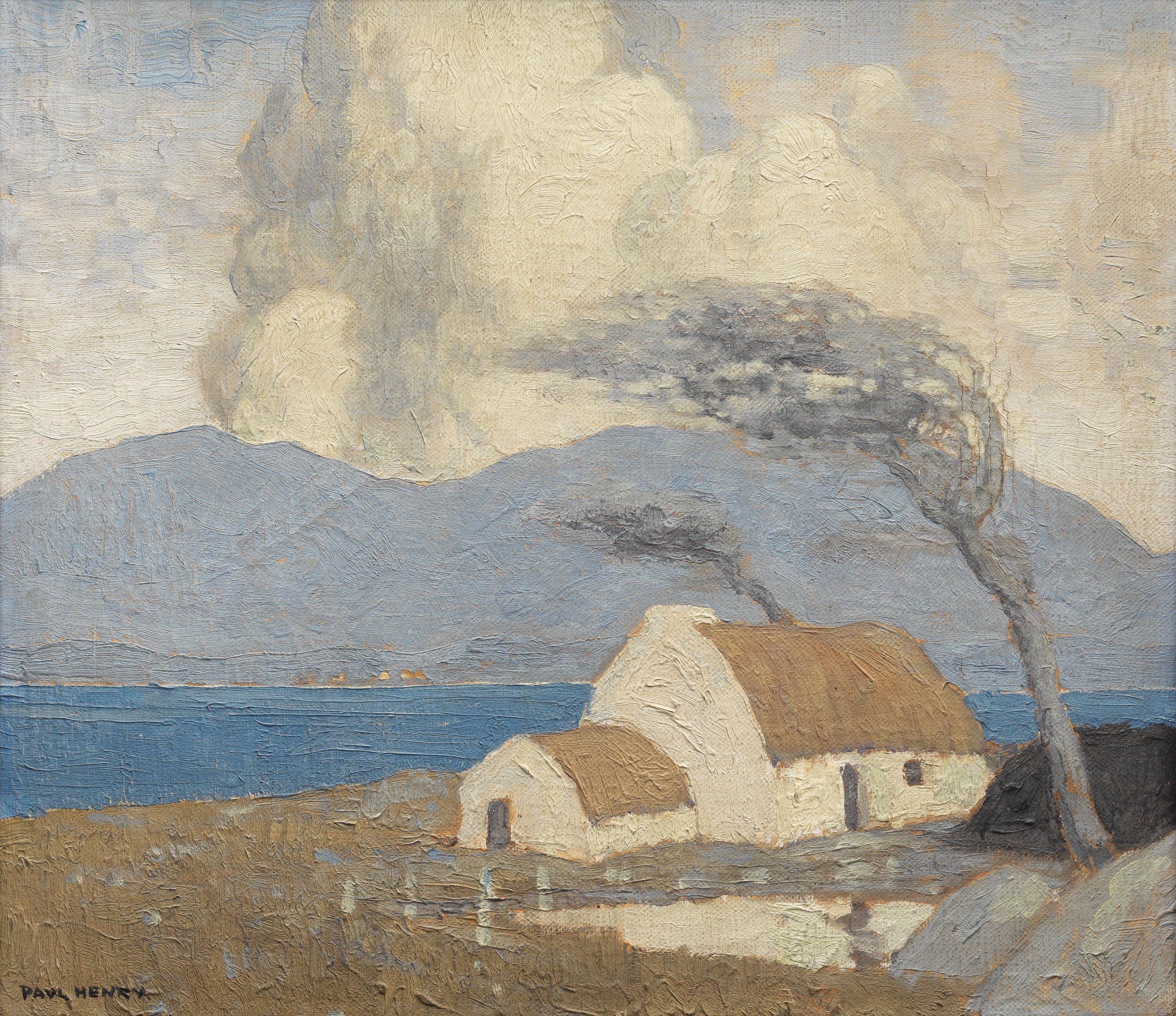 Paul Henry R.H.A. - Achill Cottage, Lough Corrib