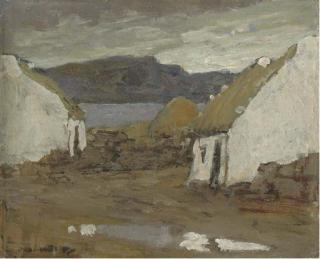 Paul Henry, R.H.A. - Achill Village