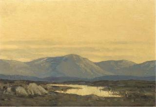 Paul Henry, R.H.A. - Sunset in the Mourne Mountains