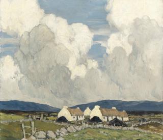 Paul Henry, R.H.A. - The stone walls of Galway