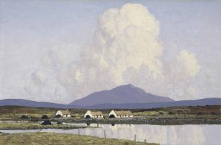 Paul Henry, R.H.A. - The Village By The Lake