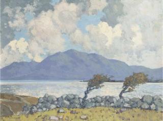 Paul Henry, R.H.A. - Windswept Trees, Connemara