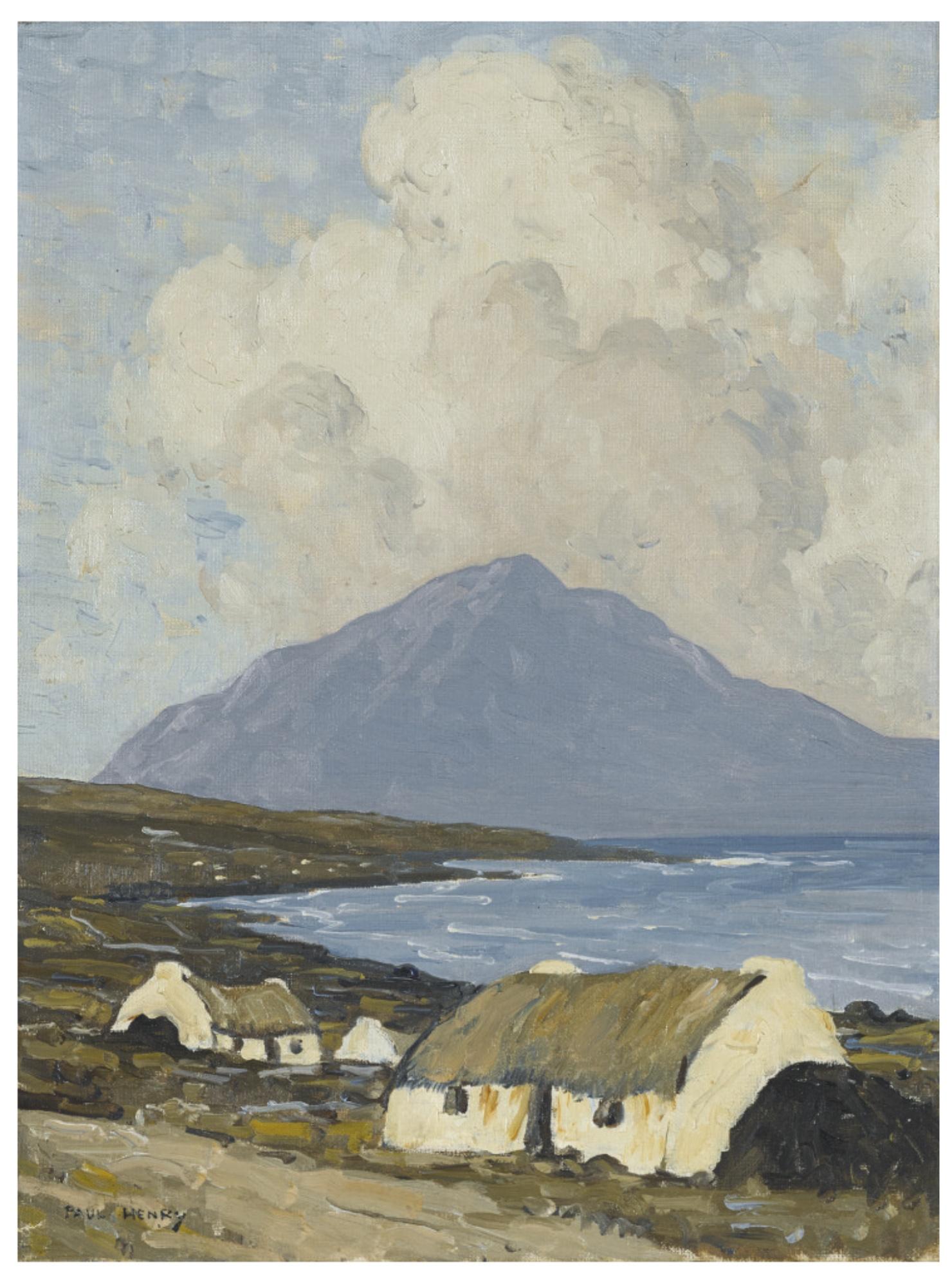 Paul Henry - Cottages, Achill Island