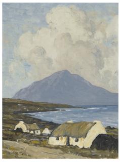 Paul Henry - Cottages, Achill Island