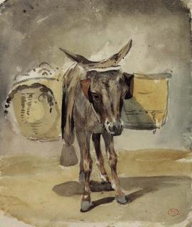 Paul Huet - A donkey