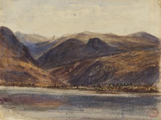 Paul Huet - A Mountainous Landscape