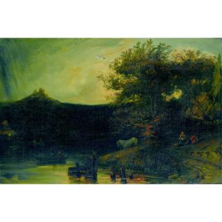 Paul Huet - Bord De Rivière Animé