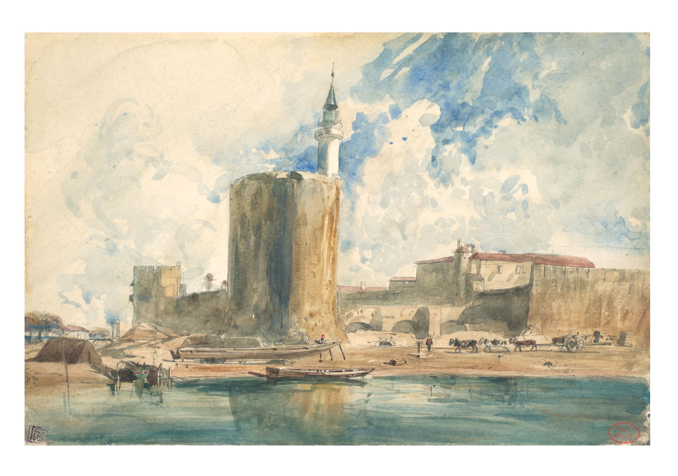 Paul Huet - La Tour De Constance À Aigues-Mortes
