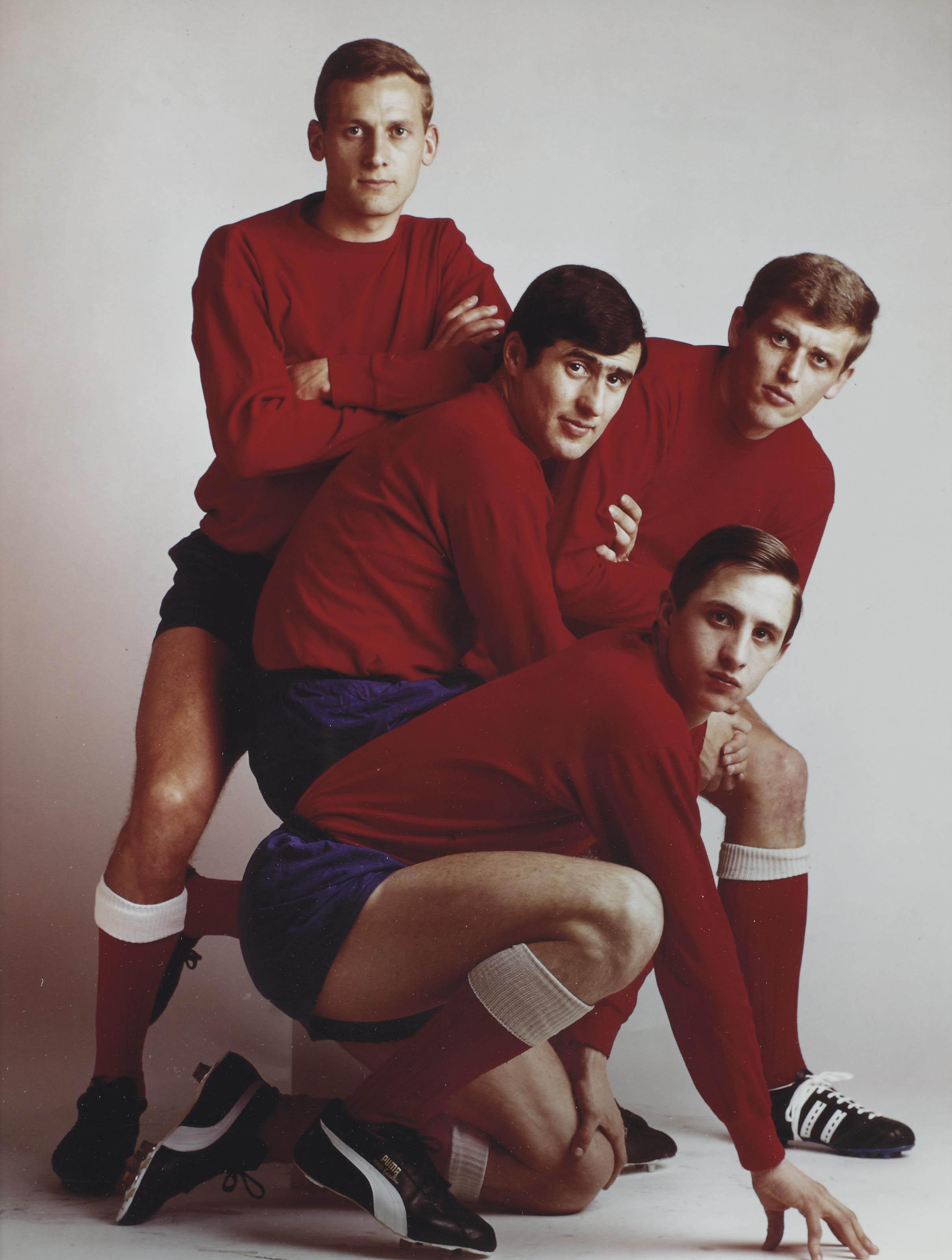 Paul Huf - Johan Cruyff, Klaas Nanninga, Sjaak Swart, Piet Keizer