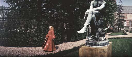 Paul Huf - Mathilde Willink in de Rijksmuseumtuin