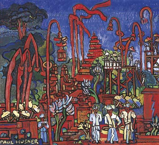 Paul Husner - Priests In Jatiluwih Temple, Bali