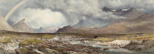 Paul Jacob Naftel, R.W.S. - Glen Sligachan, Cuchullin Hill, Isle of Skye