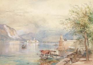 Paul Jacob Naftel, R.W.S. - Island of Pescatori, Maggiore