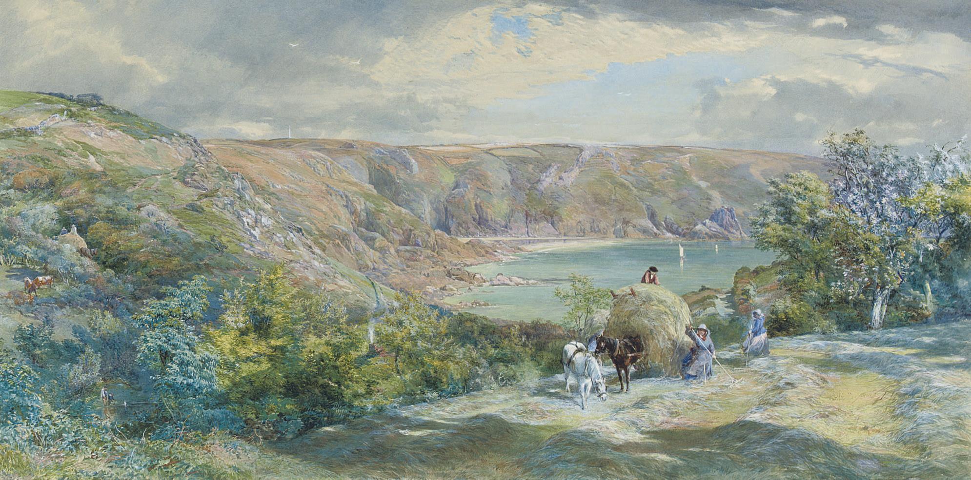 Paul Jacob Naftel, R.W.S. - Moulin Huet Bay, Guernsey