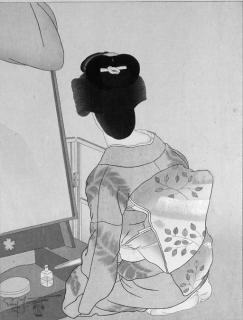 Paul Jacoulet - a woodblock print