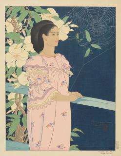 Paul Jacoulet - Fleurs Du Soir. Truck-Toloas