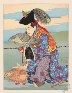 Paul Jacoulet - Jeu Princier. Mongol