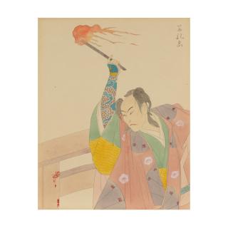 Paul Jacoulet - Kabuki Actor