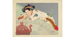 Paul Jacoulet - One large horizontal print and one large vertical print