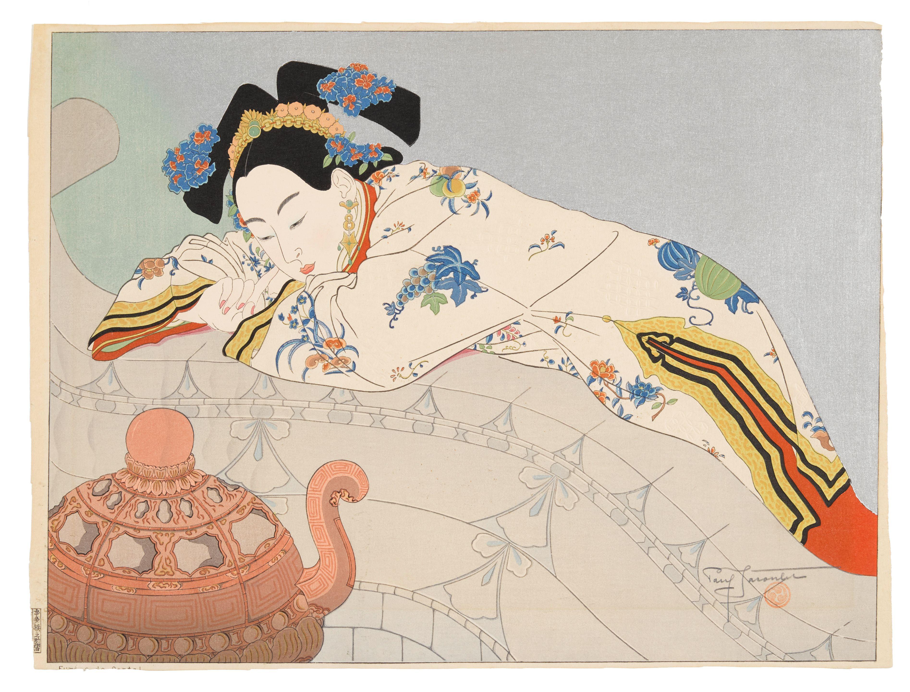 Paul Jacoulet - Retour De La Jungle. Tondano: Celebes; Fumées De Santal. Mandchoukuo 2