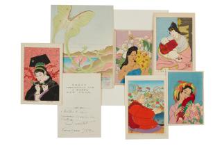 Paul Jacoulet - Showa era (1926-1989), 1940s-1950s