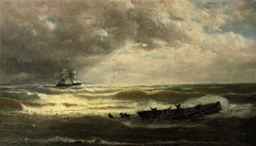 Paul Jean Clays - On heavy seas