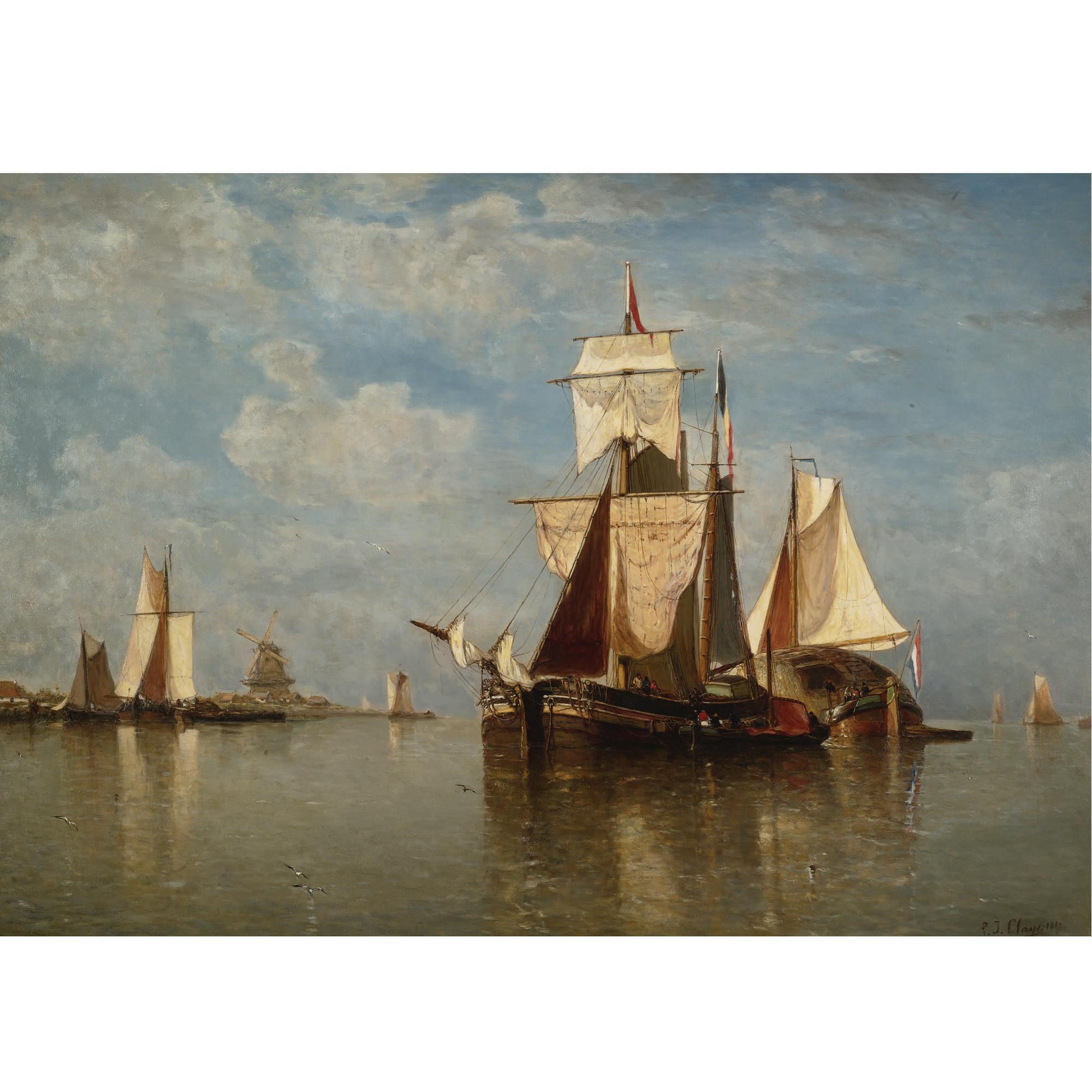 Paul Jean Clays - Shipping Off The Dutch Coast