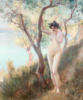 Paul Jean Gervais - The tambourine player