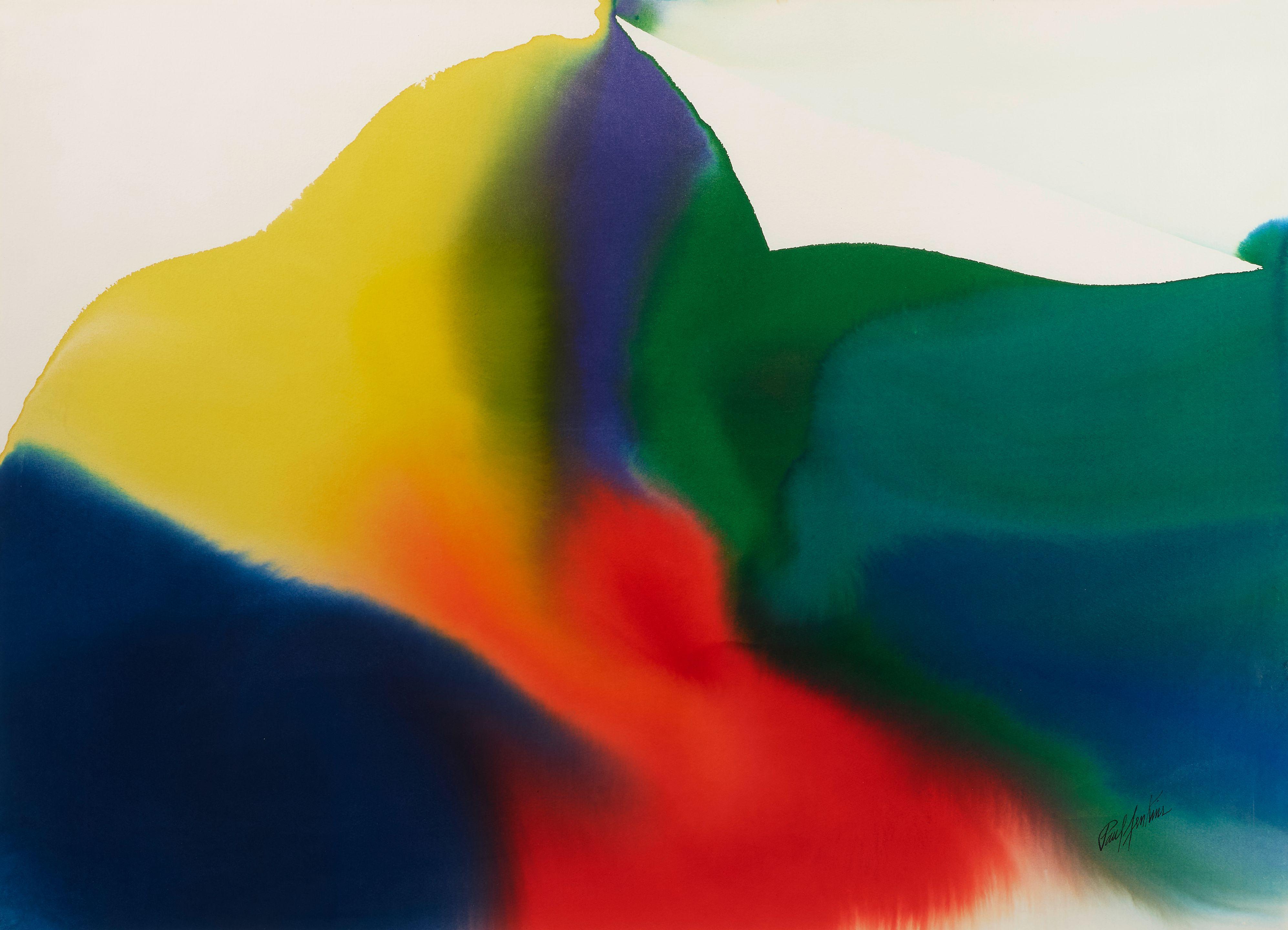 Paul Jenkins - Phenomena Caught on the Wind, 1989