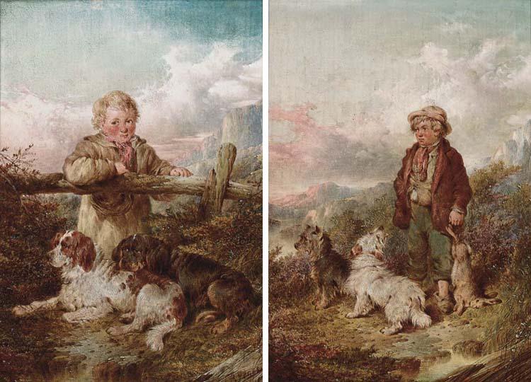 Paul Jones - A rest at the fence; and The day\'s bag