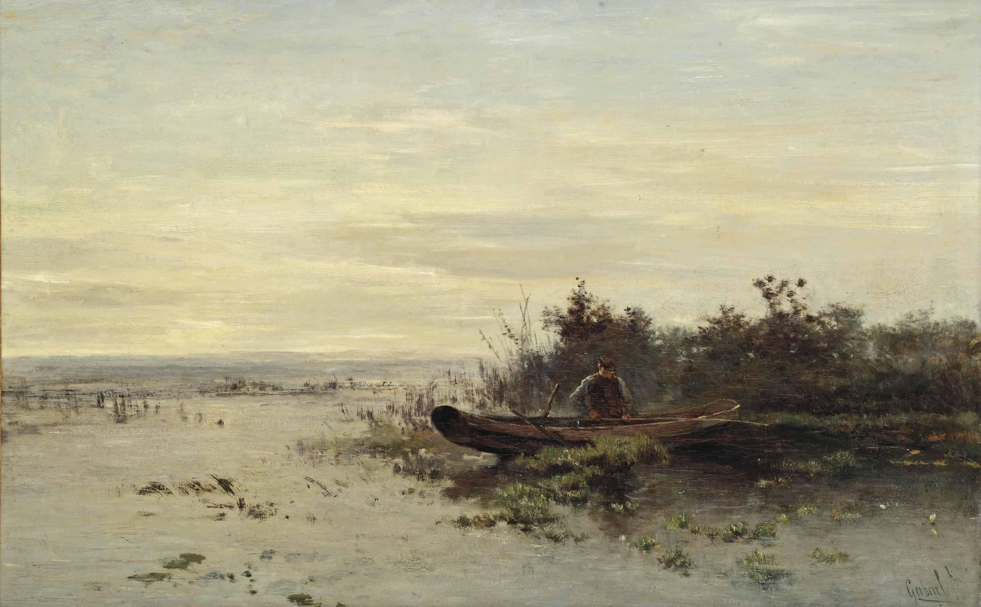 Paul Joseph Constantin Gabriël - De eerste baars (vroege morgen): the first sea bass